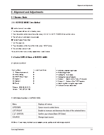 Samsung 03 Alignment & Adjustment  Samsung Plasma PS42P4H1 chassis D68A 03_Alignment & Adjustment.pdf