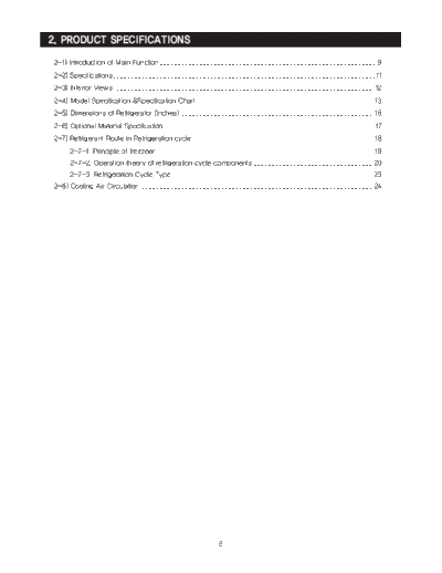 Samsung Product specifications  Samsung Refridgerators RF263BEAESR Product_specifications.pdf