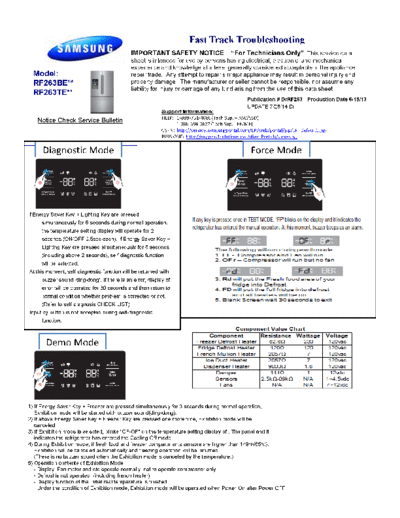 Samsung RF263BE  Samsung Refridgerators RF263BEAESR RF263BE.pdf