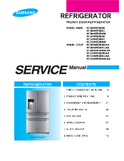 Samsung AW3-14 RF28H 150324  Samsung Refridgerators RF28HMEDBSR_AA AW3-14_RF28H_150324.pdf