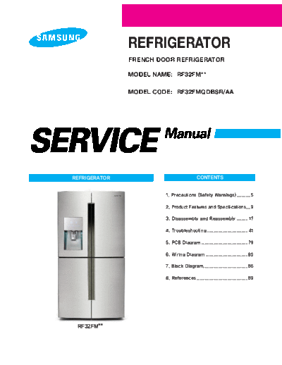 Samsung R-CONTI External-AA RF32FM-140513  Samsung Refridgerators RF32FMQDBSR_AA R-CONTI_External-AA_RF32FM-140513.pdf