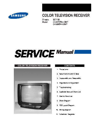 Samsung Samsung+CK3373TR4x+(STC13B)  Samsung TV CK3373TR4X Samsung+CK3373TR4x+(STC13B).pdf