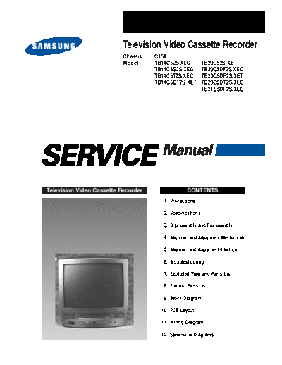Samsung c15a part1  Samsung TV C15A chassis c15a_part1.pdf