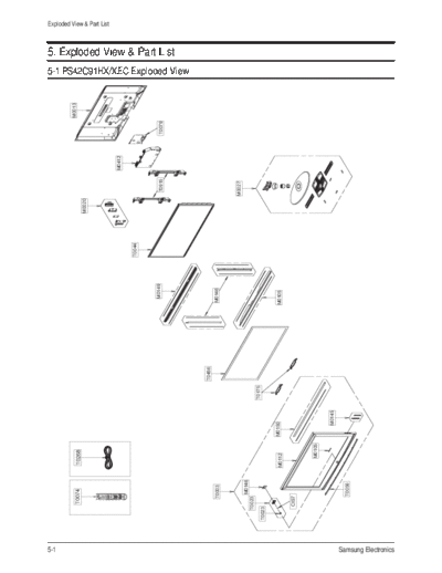 Samsung Exploded View & Part List  Samsung Plasma PS50C91H chassis F33A Exploded View & Part List.pdf