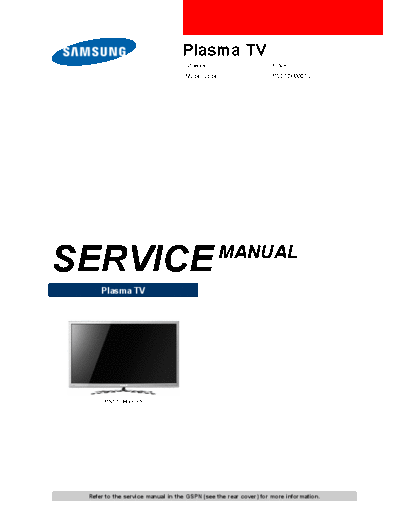 Samsung PS51D8000FSXXH SI 1413275299  Samsung Plasma PS51D8000FSXXH PS51D8000FSXXH_SI_1413275299.pdf