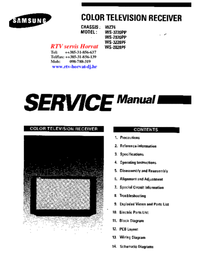 Samsung SAMSUNG+CHASSIS+WZ74++model+WS2820PP  Samsung TV WS2820PP chassis WZ74 SAMSUNG+CHASSIS+WZ74++model+WS2820PP.pdf