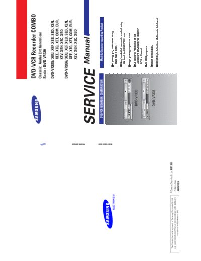 Samsung DVDVR335 SM 4686455197  Samsung Video DVD DVD-VR336 DVDVR335_SM_4686455197.pdf