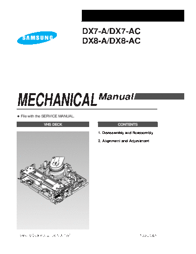 Samsung samsung_mecha_dx_7_dx_8_943  Samsung Video DX7-A Deck samsung_mecha_dx_7_dx_8_943.pdf