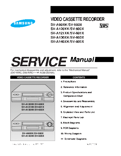 Samsung SV-500X X  Samsung Video SV-500X SV-500X_X.pdf