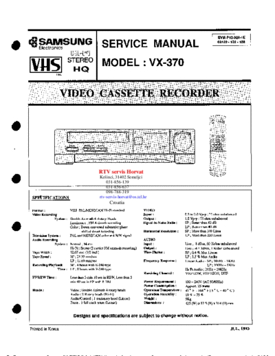 Samsung samsung vx370 333  Samsung Video VX-370 samsung_vx370_333.pdf