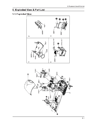 Samsung Exploded View & Part List  Samsung Projector SP-A400B Exploded View & Part List.pdf