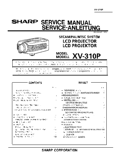 Samsung XV310sm  Samsung Projector XV-310P XV310sm.pdf
