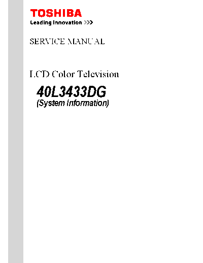 TOSHIBA 40L3433DG  TOSHIBA LCD 40L3433DG 40L3433DG.pdf