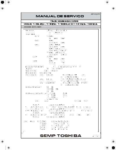 TOSHIBA MANUAL DE SERVICO TV1454 PSL TV1452 PAV  TOSHIBA TV TV1452, TV1453, TV1454, TV2134, TV2934 MANUAL DE SERVICO TV1454 PSL TV1452 PAV.PDF