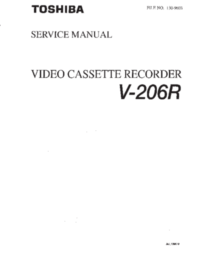 TOSHIBA TOSHIBA V-206R VCR  TOSHIBA Video V-206R TOSHIBA_V-206R_VCR.pdf