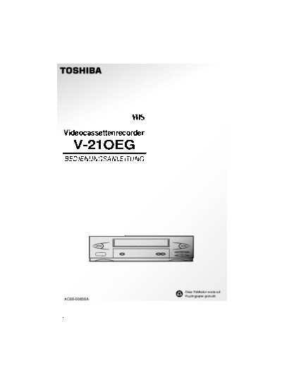TOSHIBA ToshivaVCR Manual V210EG D  TOSHIBA Video V-210EG ToshivaVCR_Manual V210EG_D.pdf
