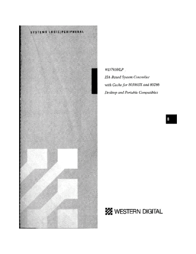 Western Digital 08 WD7910  Western Digital _dataBooks 1992_SystemLogic_Imaging_Storage 08_WD7910.pdf