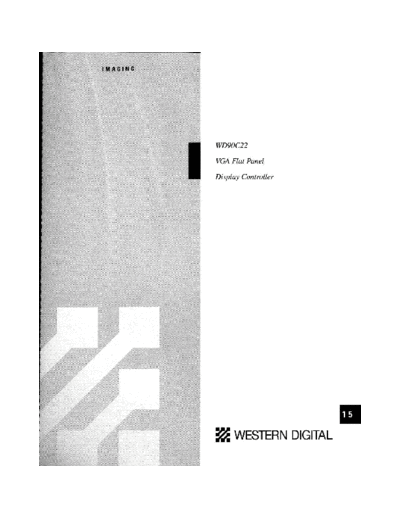 Western Digital 15 WD90C22  Western Digital _dataBooks 1992_SystemLogic_Imaging_Storage 15_WD90C22.pdf