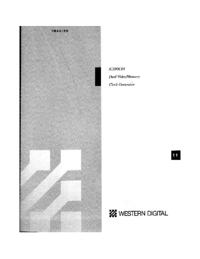 Western Digital 11 ICS90C64  Western Digital _dataBooks 1992_SystemLogic_Imaging_Storage 11_ICS90C64.pdf