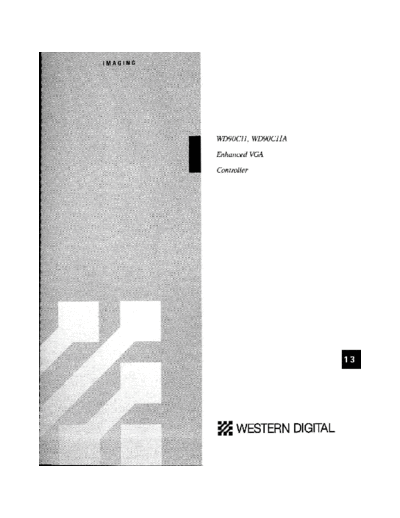 Western Digital 13 WD90C11 WD90C11A  Western Digital _dataBooks 1992_SystemLogic_Imaging_Storage 13_WD90C11_WD90C11A.pdf