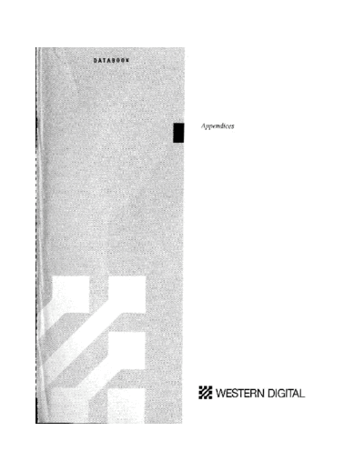 Western Digital 32 Appendix  Western Digital _dataBooks 1992_SystemLogic_Imaging_Storage 32_Appendix.pdf
