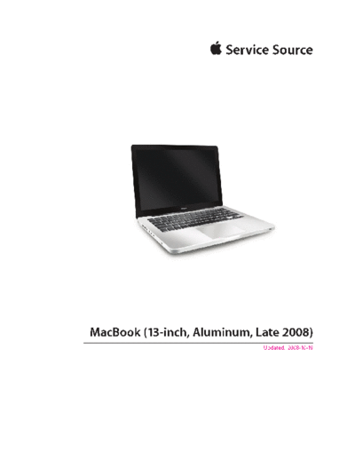 apple MacBook (13-inch, Aluminum, Late 2008) 08-10  apple old Macbook MacBook (13-inch, Aluminum, Late 2008) 08-10.pdf