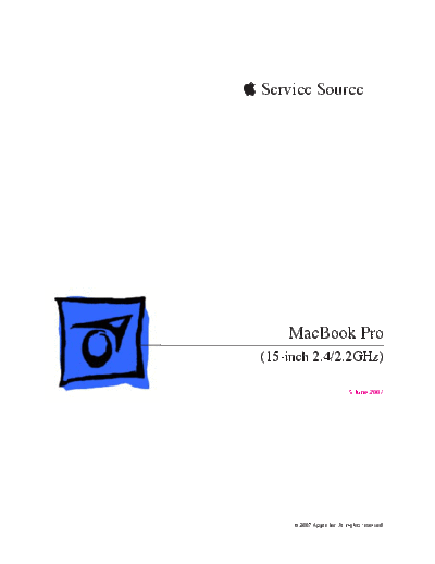 apple MacBook Pro (15-inch 2.4-2.2GHz) 07-06  apple old Macbook MacBook Pro (15-inch 2.4-2.2GHz) 07-06.pdf