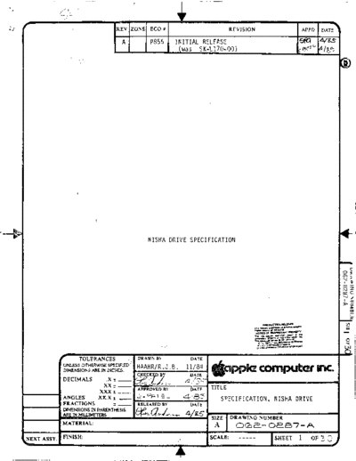 apple 062-0287-A Nisha Drive Specification Apr85  apple disk nisha 062-0287-A_Nisha_Drive_Specification_Apr85.pdf