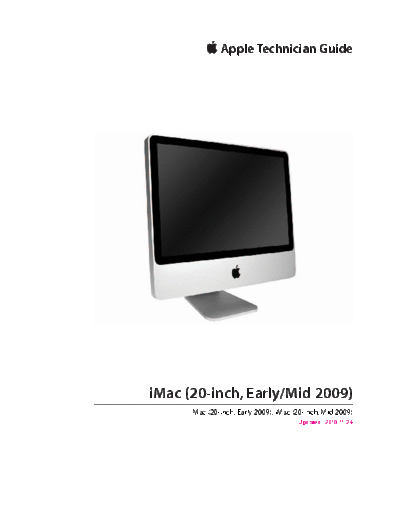 apple imac 20 early mid 09  apple iMac iMac (20-inch Early 2009) imac_20_early_mid_09.pdf