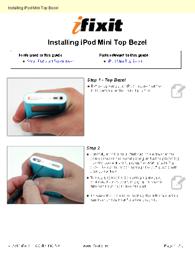 apple Installing-Top-Bezel-407  apple iPod iPod Mini Installing-Top-Bezel-407.pdf
