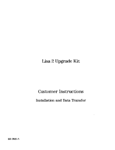 apple Lisa 2 Upgrade Kit 1983  apple lisa hardware Lisa_2_Upgrade_Kit_1983.pdf