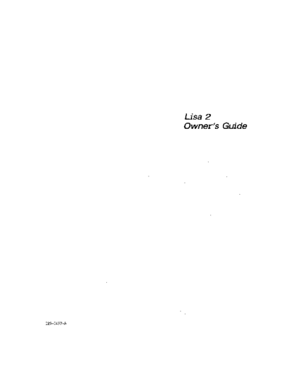 apple Lisa 2 Owners Guide 1983  apple lisa owners_manual Lisa_2_Owners_Guide_1983.pdf