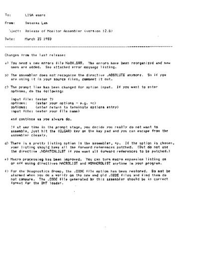 apple Monitor 12.0 Assembler Mar83  apple lisa pascal_monitor Monitor_12.0_Assembler_Mar83.pdf