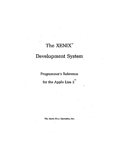apple XENIX Lisa 2 Programmers Reference  apple lisa xenix XENIX_Lisa_2_Programmers_Reference.pdf