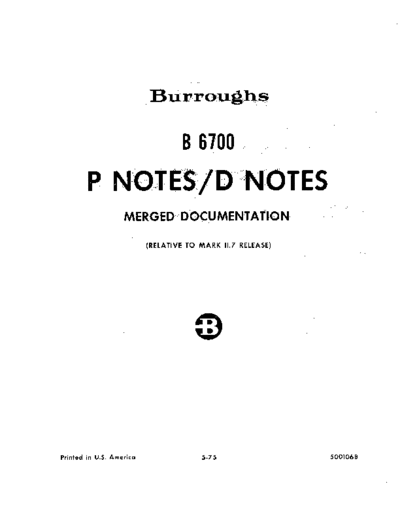 burroughs 5001068 B6700 Software Notes 2.7 May75  burroughs B6500_6700 softwareNotes 5001068_B6700_Software_Notes_2.7_May75.pdf