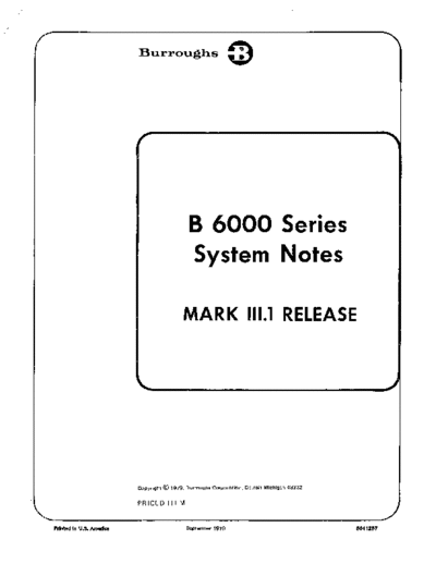 burroughs 5011257 6000 Series Sys Notes 3.1 Sep79  burroughs B6500_6700 softwareNotes 5011257_6000_Series_Sys_Notes_3.1_Sep79.pdf