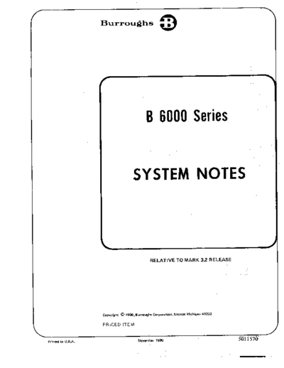 burroughs 5011570 6000 Series Sys Notes 3.2.1 Nov80  burroughs B6500_6700 softwareNotes 5011570_6000_Series_Sys_Notes_3.2.1_Nov80.pdf