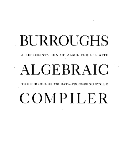 burroughs 220-21011-D BALGOL Jan61  burroughs electrodata 220 220-21011-D_BALGOL_Jan61.pdf