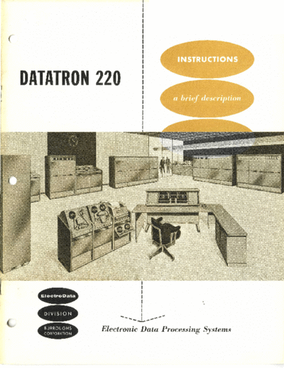 burroughs 5006 Datatron 220 Instructions 1957  burroughs electrodata 220 5006_Datatron_220_Instructions_1957.pdf