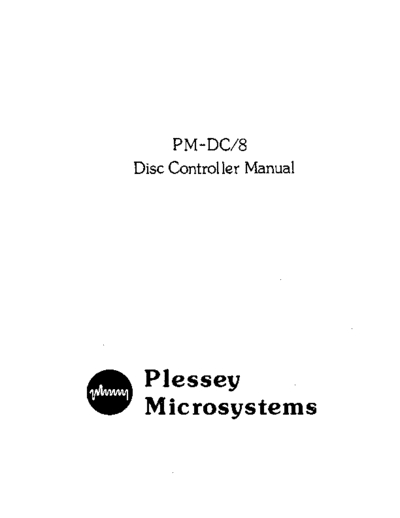 plessey PM DC-8 Disk Controller Manual  plessey peripheral omnibus PM_DC-8_Disk_Controller_Manual.pdf