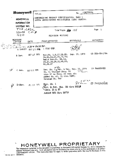 honeywell 43A239854 600B IOM Spec Jul75  honeywell series6000 periph 43A239854_600B_IOM_Spec_Jul75.pdf