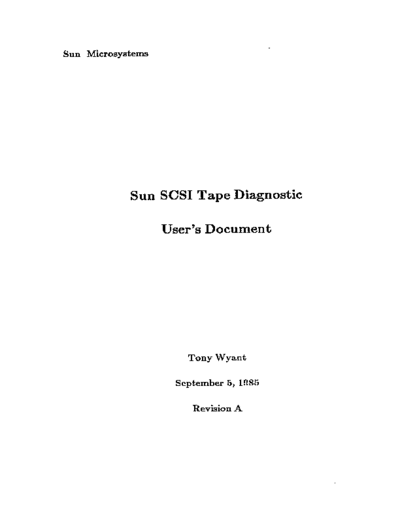 sun Sun SCSI Tape Diagnostic Sep85  sun sun2 diag Sun_SCSI_Tape_Diagnostic_Sep85.pdf