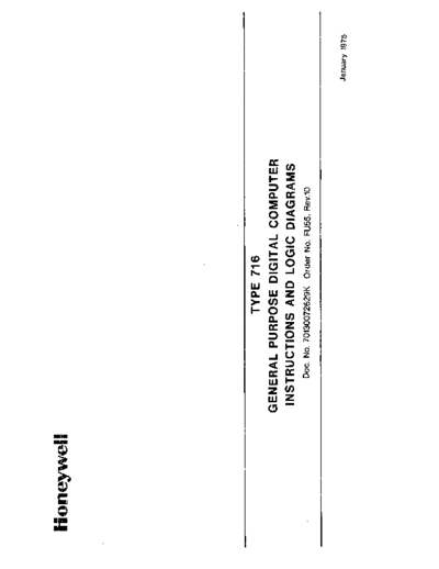 honeywell H716 LogicDiagrams  honeywell series16 h716 H716_LogicDiagrams.pdf
