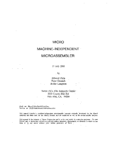 xerox Micro Machine-Independent Micro Assembler Jul80  xerox alto memos_1980 Micro_Machine-Independent_Micro_Assembler_Jul80.pdf