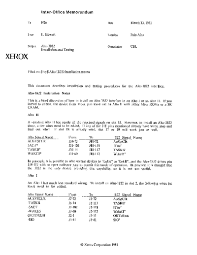 xerox 1822 Interface  xerox alto schematics 1822_Interface.pdf