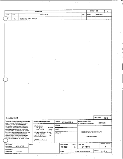 xerox 217166A Alto II Keyboard  xerox alto schematics 217166A_Alto_II_Keyboard.pdf