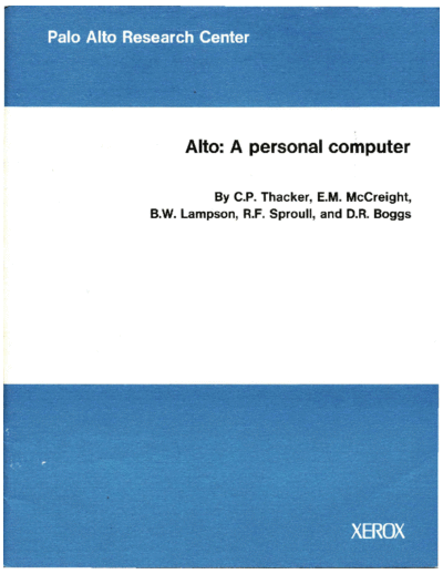 xerox CSL-79-11 Alto A Personal Computer  xerox parc techReports CSL-79-11_Alto_A_Personal_Computer.pdf
