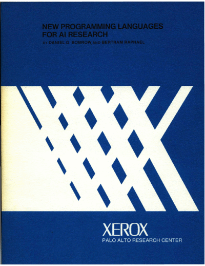 xerox CSL-73-2 New Programming Languages For AI Research  xerox parc techReports CSL-73-2_New_Programming_Languages_For_AI_Research.pdf