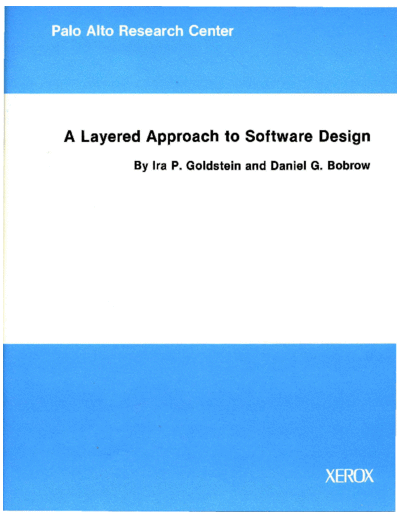 xerox CSL-80-5 A Layered Approach to Software Design  xerox parc techReports CSL-80-5_A_Layered_Approach_to_Software_Design.pdf