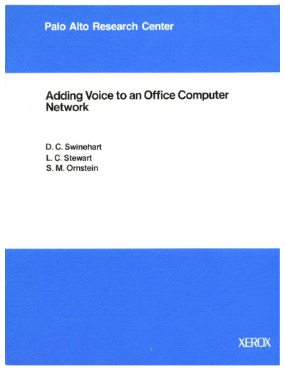 xerox CSL-83-8 Adding Voice to an Office Computer Network  xerox parc techReports CSL-83-8_Adding_Voice_to_an_Office_Computer_Network.pdf
